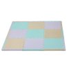 30018 hracia podlozka puzzle s okrajom silver beige green 92 x 92 cm hrubka 1 4cm