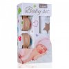 T-TOMI Baby set - osuška bambusová + štipce na kočík, zelená/hviezdičky