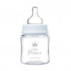CANPOL BABIES Fľaša so širokým hrdlom Royal Baby 120 ml modrá