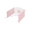 Belisima Baby - 3. dielný komplet bavlnený Srdce ružové, 100 x 135 cm