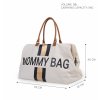 CHILDHOME Prebaľovacia taška Mommy Bag Big Off White / Black Gold