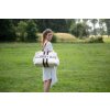 CHILDHOME Prebaľovacia taška Mommy Bag Big Off White / Black Gold