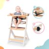 KINDERKRAFT SELECT Stolička jedálenská Enock s polstrovaním White wooden, Premium