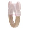 Lässig hrýzatko Teether Ring Wood/Silicone Little Chums mouse