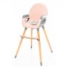 Detská stolička Dolce 2, Blush Pink/Grey