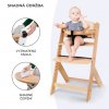 KINDERKRAFT SELECT Stolička jedálenská Enock White wooden, Premium