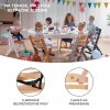 KINDERKRAFT SELECT Stolička jedálenská Enock White wooden, Premium