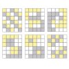 KINDERKRAFT Podložka penová puzzle Luno 150 x 180 cm Yellow, 30 ks