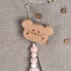 Soother Holder Wood/Silicone 2023 Little Chums cat
