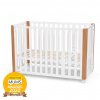 KINDERKRAFT SELECT Postieľka drevená Koya s funkciou ohrádky vrátane matraca White, Premium