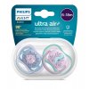 Philips AVENT Cumlík Ultra air obrázok 6-18m dievča (more) 2ks