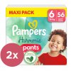 2x PAMPERS Nohavičky plienkové Harmonie Pants veľ. 6 (56 ks) 15+ kg