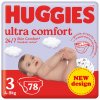 4x HUGGIES® Plienky jednorázové Ultra Comfort Mega 3 (4-9 kg) 78 ks