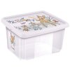 Úložný box s víkem 30l "Bambi" "Bambi", Transparent
