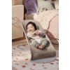 BABYBJÖRN Lehátko Balance Soft Grey Beige/White mesh, svetlá šedá konštrukcia