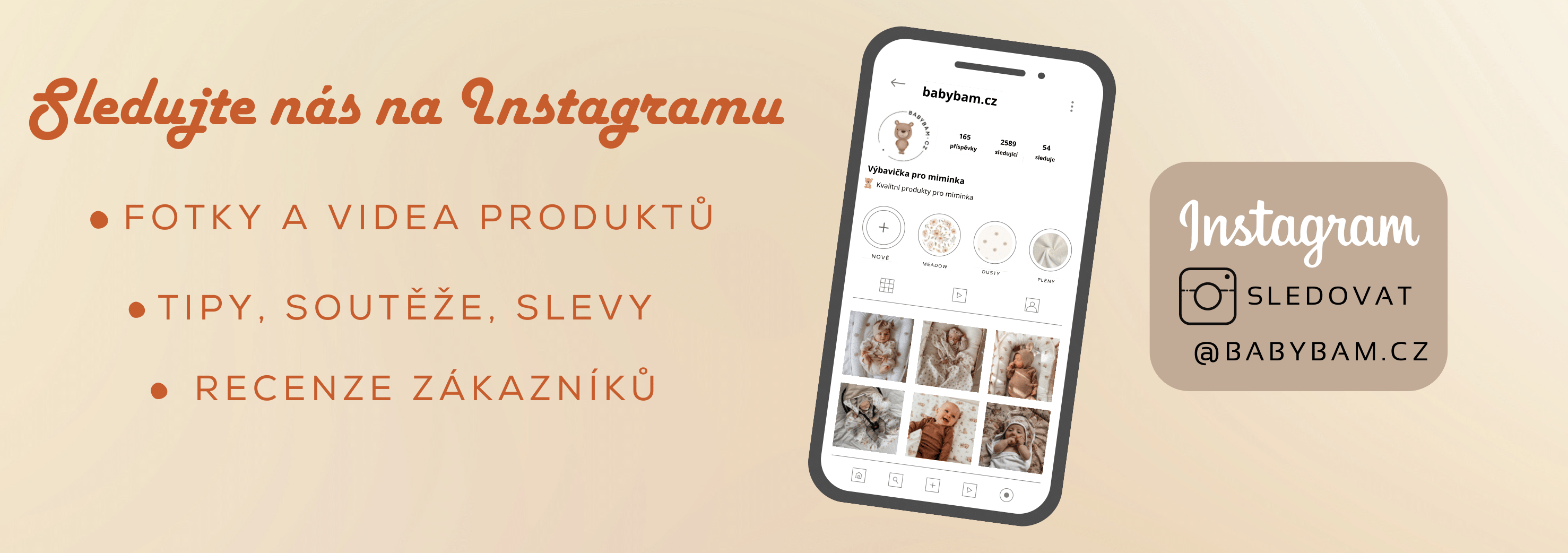 Sledujte nás na instagramu