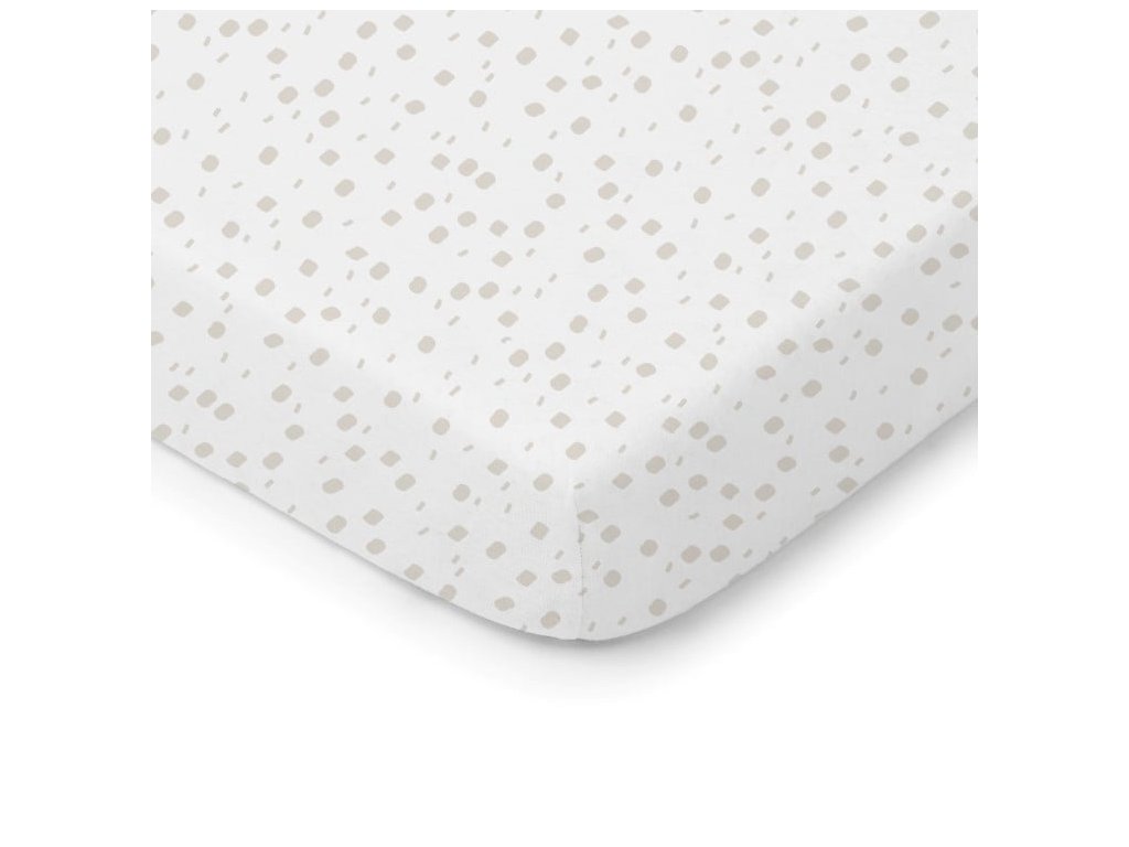 Prostěradlo do dětské postýlky Colorstories_Playground Beige