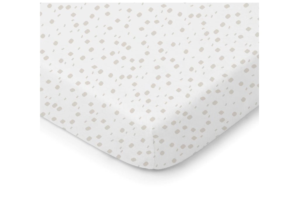 Prostěradlo do dětské postýlky Colorstories_Playground Beige