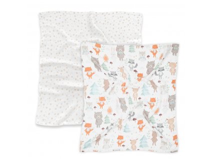 Bambusové pleny 2-pack woodland / playground