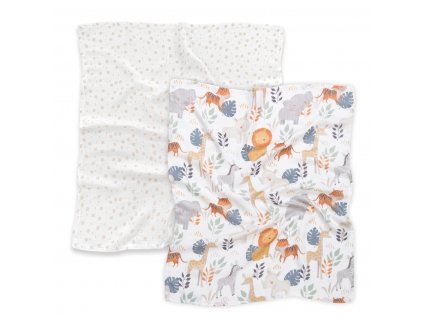 Bambusové pleny 2-pack wild safari / playground