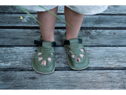 Dětské barefoot sandálky - IO Bosco Summer Perforation