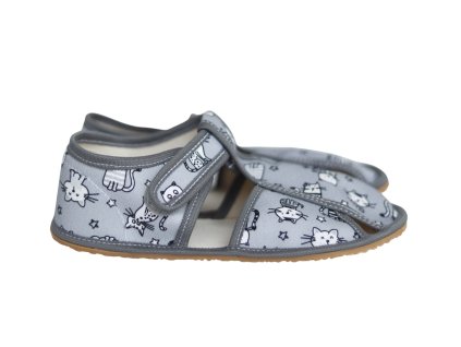 papuce grey cat