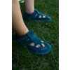 Detské barefoot sandálky Summer Perforation - IO Petrol