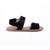 Barefoot otevřené sandálky pro děti i dospělé LUNA Black