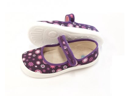 Beda BF 0001/BA - Violet flowers (Rozměr Široká, Velikost boty 36)