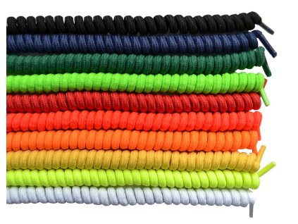 Spirálové tkaničky elastické (Barva Červená)