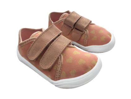 EF Barefoot 3407 Pink Hearts (Rozměr Široká, Velikost boty 23)