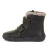 Froddo Barefoot Furry Boot Black (Rozměr Široká, Velikost boty 35)
