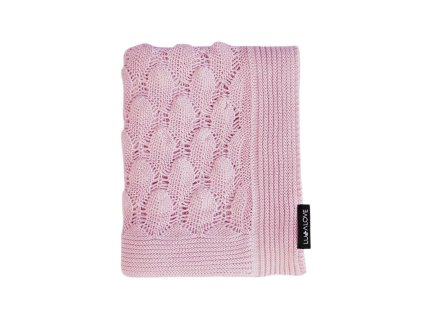 Ažurková přikrývka boho Pudrová růž
