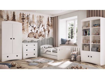 Sestava dětského nábytku včetně postele s úložným prostorem - Julie