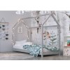 Dětská postel domeček BELLA šedá