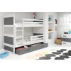 Dětská patrová postel s úložným prostorem RICO bílá