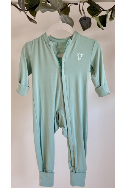 Rostoucí bambusový overal Mint