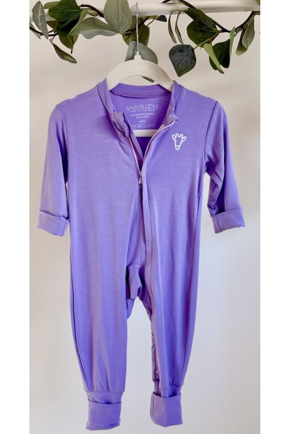 Rostoucí bambusový overal Lila