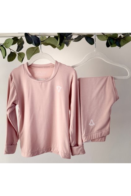 Rostoucí dvoudílné bambusové pyžamo Rose