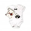 MAXI SET (Černobílá kontrastní kniha Farm Animals s chrastítkem a body / Black and white book Farm Animals with rattle and body suit