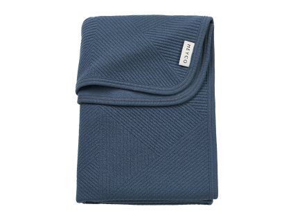 Žakárová flanel deka Pure - Indigo
