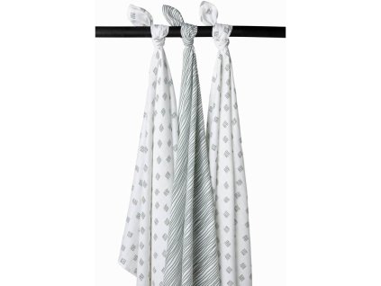 Pleny 3-balení Block stripe forest green