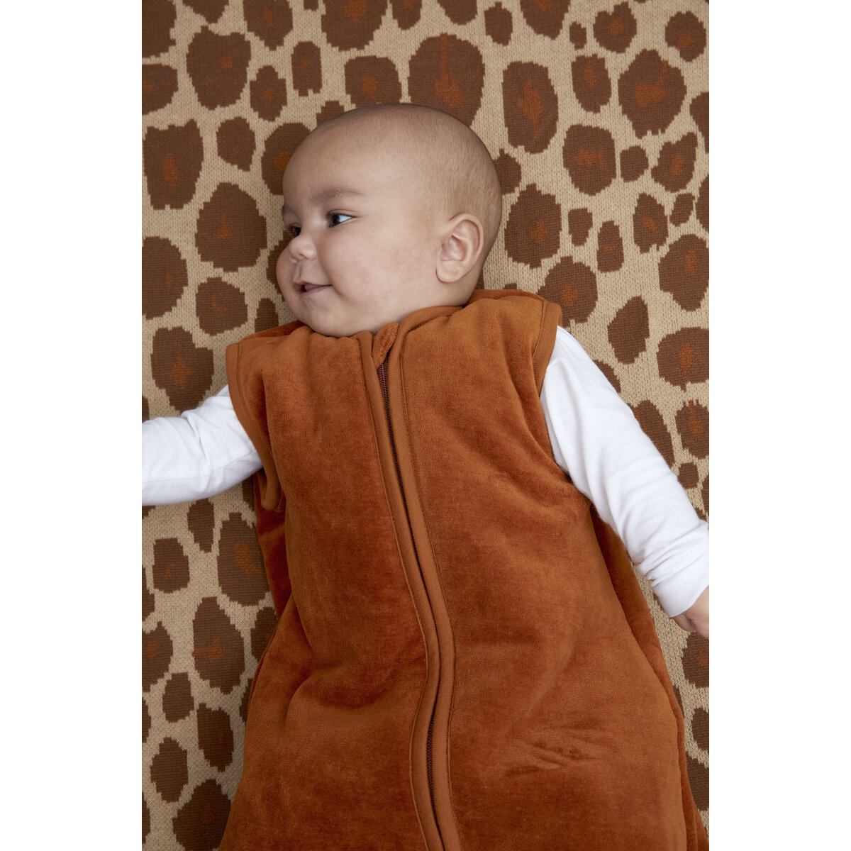 Sametový spací vak 0-6m - Camel