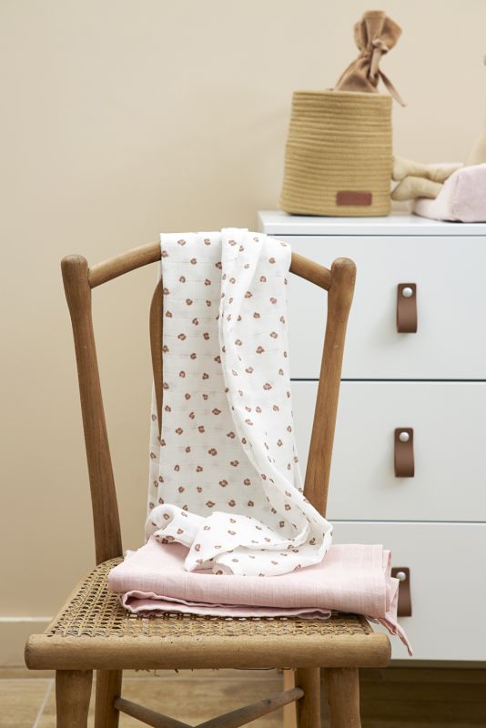 Mušelínové pleny 2-balení Mini panther soft pink