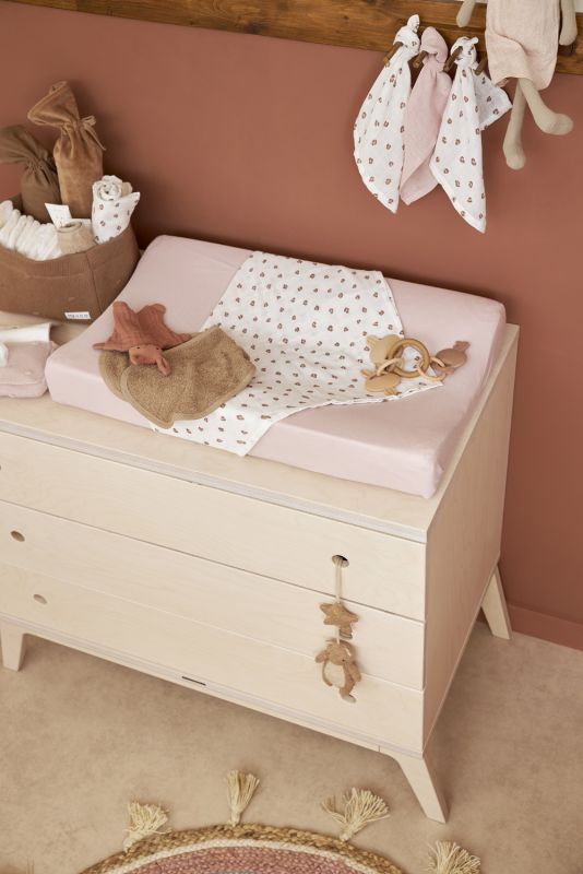 Mušelínová plena-žínka 3-balení - Mini panther soft pink