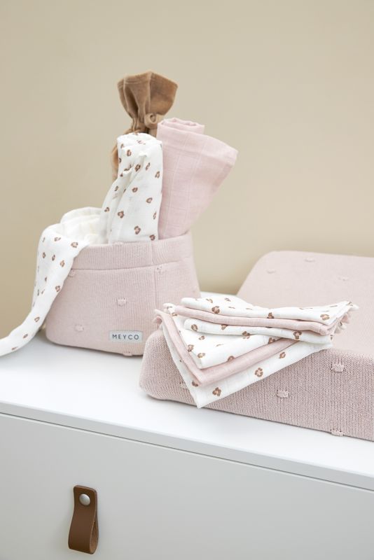 Mušelínová plena-žínka 3-balení - Mini panther soft pink