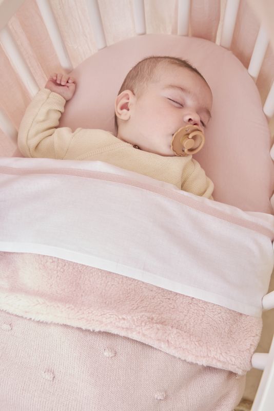 Deka Mini knots fleece - Soft pink