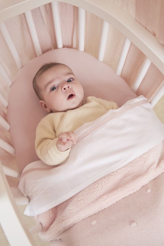 Deka Mini knots fleece - Soft pink