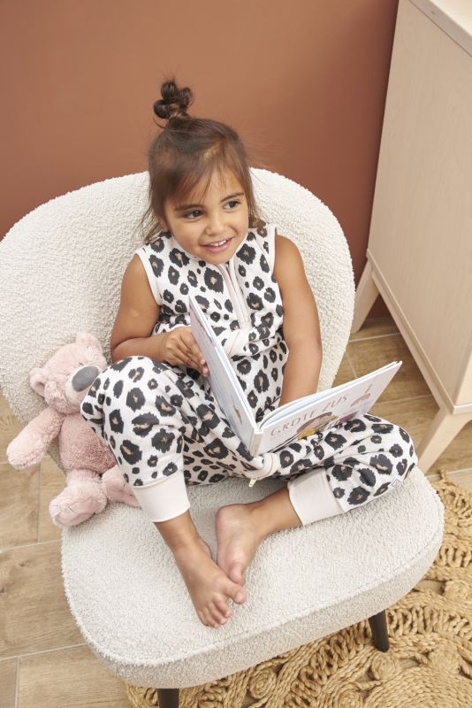 Jumper vel.104 - Leopard sand melange