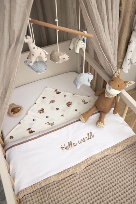 Mušelínové pleny 3-balení - Forest animals toffee